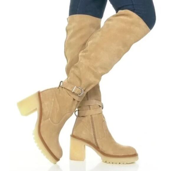 Free People Jasper Boots Knee High Tall NEW 9.5 US 39.5 - Picture 1 of 8